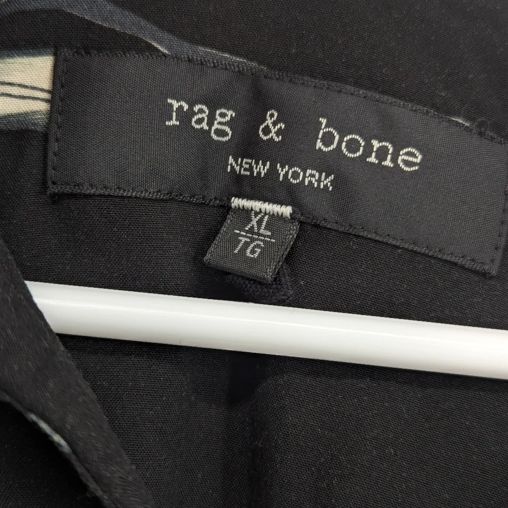 Rag & Bone Men's Avery Graphic Camp Shirt Size XL - Picture 4 of 8